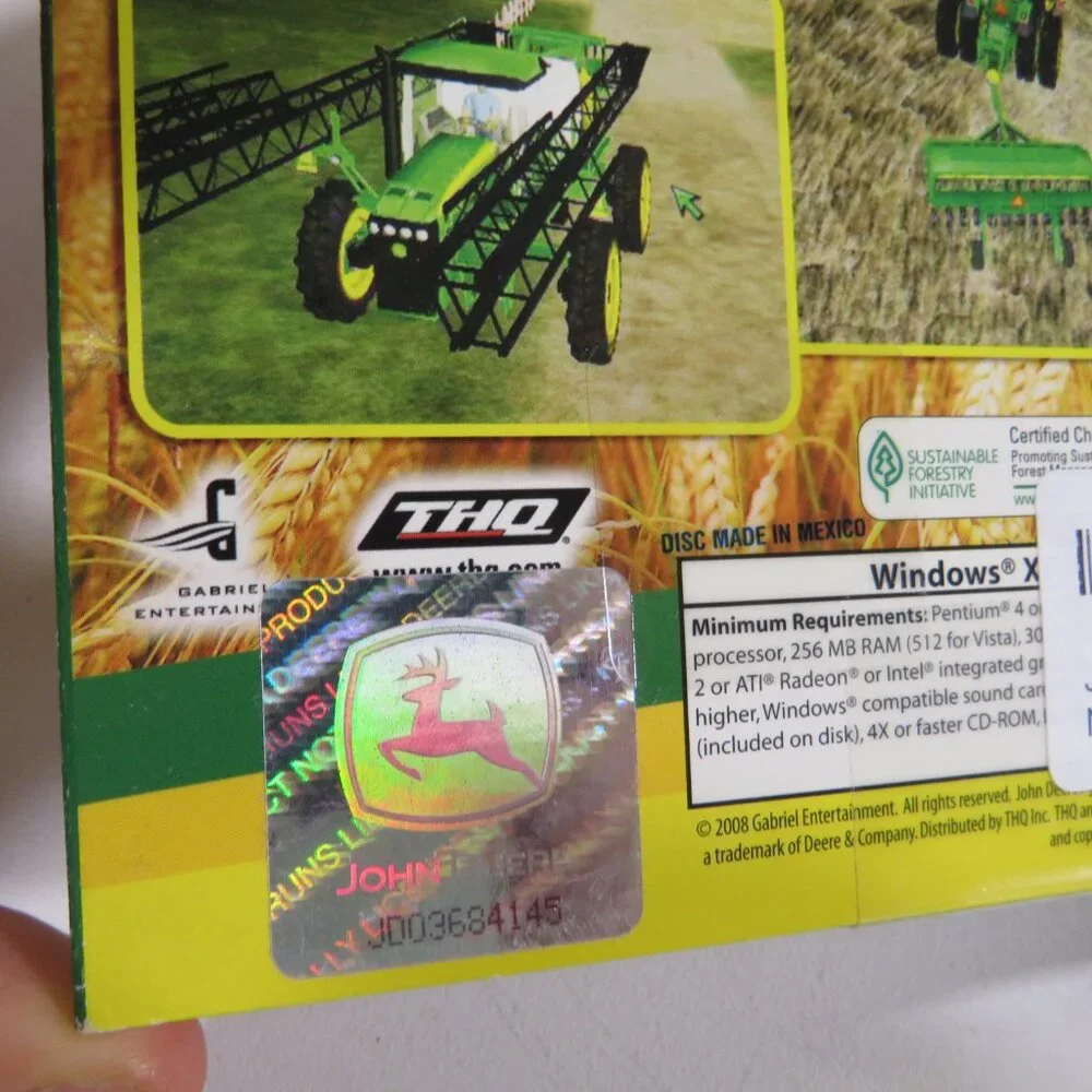 Drive Green JOHN DEER Computer Game OUT OF DATE SOFTWARE